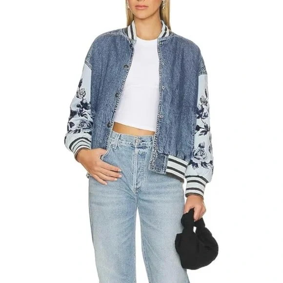 NWT Free People Team Spirit Jacket Jackets & Coats